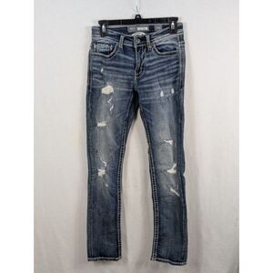BKE Alec Straight Stretch Jeans Blue Men's/Boys Size 27R